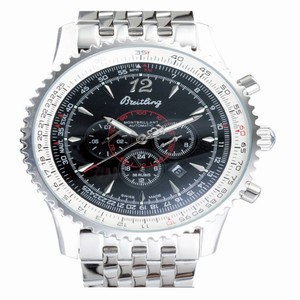 Breitling Montbrillant A4137012/B875-SS Stainless Steel Case Stainless Steel Bezel Black Dial Watch
