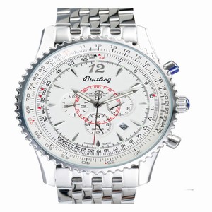 Breitling Montbrillant A4137012/g634-SS Round Automatic White Dial Watch