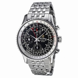 Breitling Montbrillant Datora Automatic Chronograph Black Dial Men's Watch A2133012-BB58SS