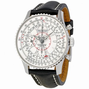 Breitling Montbrilliant Datora Silver Dial Chronograph Men's Watch A2133012-G518BKLT
