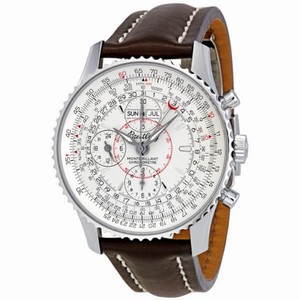Breitling Montbrilliant Datora Silver Dial Chronograph Men's Watch A2133012-G518BRLD