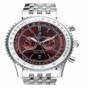 Breitling Navitimer 125e Anniversaire Steel Round Silver Stainless Steel Strap Mens Watch
