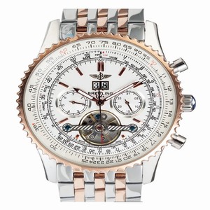 Breitling Navitimer A22322M6/B992 White Dial Stainless Steel with Rose Gold Bezel Tourbillon Watch