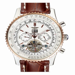 Breitling Navitimer AB012012-BB01BKLT 43.7mm Rose Gold Case Mens Watch