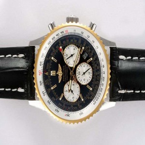 Breitling Navitimer Chronograph R1436002-B923-760P Black Dial Black Ostrich Leather Strap 42mm Watch