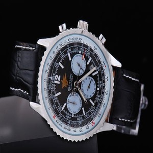 Breitling Navitimer Chronograph Steel Black Dial Automatic Watch