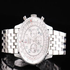 Breitling Navitimer Chronograph Steel Quartz Mens Stainless Steel Bezel Watch