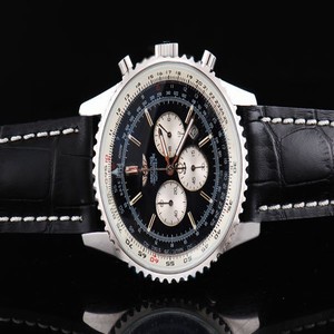 Breitling Navitimer Chronograph Steel Round Quartz Mens Watch