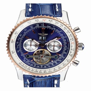 Breitling Navitimer R1436002-G660-756P Tourbillon 43.7mm Blue Dial Watch
