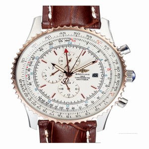 Breitling Navitimer World A24322 Round Brown Crocodile Leather Strap Watch