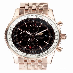 Breitling Navitimer World A24322 Round Mens Rose Gold Case Watch