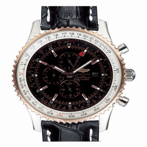 Breitling Navitimer World A2432212/B726 Round Black Crocodile Leather Strap Watch
