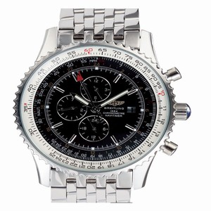 Breitling Navitimer World A2432212/B726-SS Mens Round Silver Stainless Steel Strap Watch