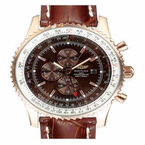 Breitling Navitimer World A2432212-B726BRCD Brown Crocodile Leather Strap 46mm Brown Dial Watch