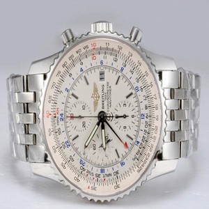 Breitling Navitimer World Steel 4 White Dial Automatic Round Watch