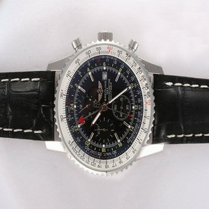 Breitling Navitimer World Steel Black Dial Stainless Steel Case Watch