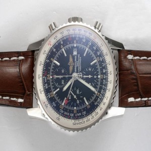 Breitling Navitimer World Steel Stainless Steel Case Mens Round Watch
