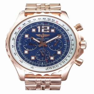 Breitling Professional Chronospace A2336035/C833-SS Round Automatic Blue Dial Watch