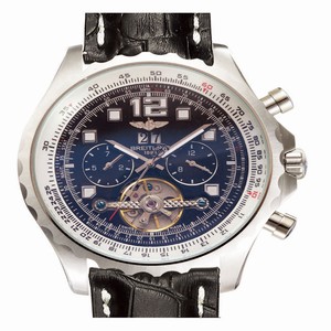 Breitling Professional Chronospace A2336035/f555-1lT Black Crocodile Leather Strap Black Dial Watch