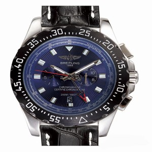 Breitling Professional Skyracer A2736423/C804-3OR Black Crocodile Leather Strap 43.5mm Mens Watch