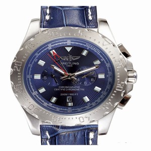 Breitling Professional Skyracer A2736423/C804-3OR Round Mens Blue Crocodile Leather Strap Watch