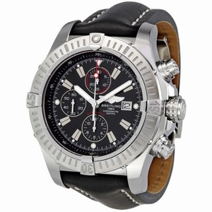 Breitling Super Avenger Black Dial Chronograph Men's Watch A1337011-B907BKLD