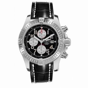 Breitling Super Avenger Black Dial Chronograph Men's Watch A1337011-B973BKLD