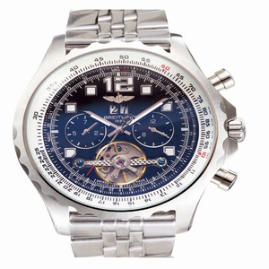 Breitling Super Avenger Chronograph A2336035/BA68/201S Round Tourbillon Black Dial Watch