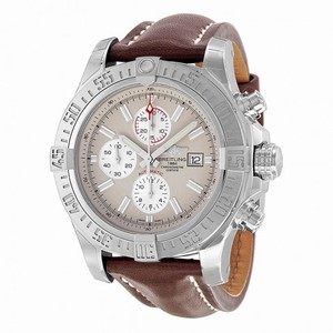 Breitling Super Avenger II Automatic Chronograph Brown Leather Strap Men's Watch A1337111-G779BRLT