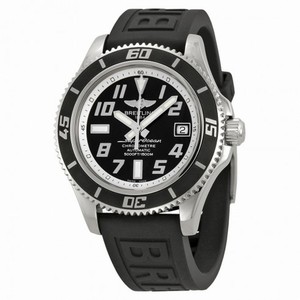 Breitling SuperOcean 42 Mechanical Black Dial Black Rubber Men's Watch A1736402-BA29BKPT3