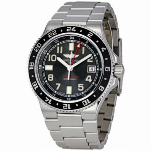 Breitling SuperOcean GMT Black Dial Automatic Stainless Steel Men's Watch A3238011-BA38SS