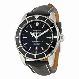 Breitling Superocean Heritage 46 Automatic Black Dial Black Leather Men's Watch A1732024-B868BKLT