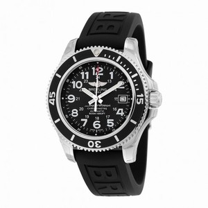 Breitling Superocean II 42 Black Dial Black Rubber Men's Watch A17365C9/BD67BKPT3