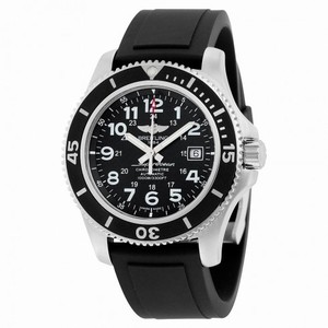 Breitling Superocean II 44 Automatic Black Dial Black Rubber Men's Watch A17392D7-BD68BKPT