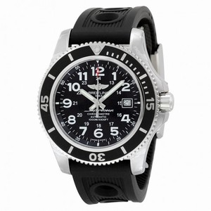 Breitling Superocean II 44 Automatic Volcano Black Dial Black Rubber Men's Watch A17392D7/BD68