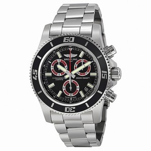 Breitling Superocean M2000 Chronograph Black Dial Steel Men's Watch A73310A8-BB72SS