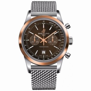 Breitling Transocean Chronograph 38 Automatic Red Gold Men's Watch U4131012-Q600
