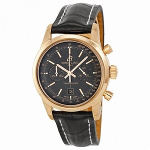 Breitling Transocean Chronograph 38 Black Dial 18kt Rose Gold Men's Watch R4131012-BC07BKCD