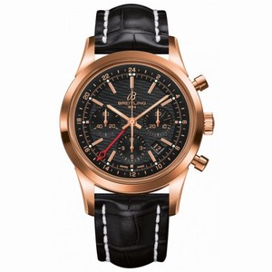 Breitling Transocean Chronograph GMT Black Dial BWatch RB045112-BC68SS