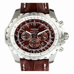 Breitling Windrider Chronomat A2536212/Q502BRLT 48.7mm Brown Cow Leather Strap Brown Dial Watch