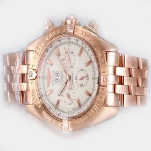 Breitling Windrider Chronomat B13048 Stainless Steel Bezel Quartz Chronograph Mens Watch