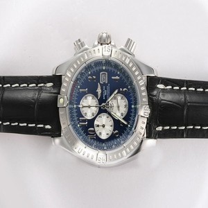 Breitling Windrider Chronomat Evolution A13356 42.5mm Quartz Chronograph Blue Dial Watch
