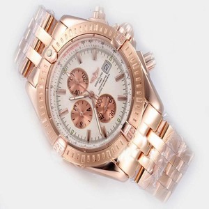 Breitling Windrider Chronomat Evolution A13356 Stainless Steel Case White Dial Round Watch