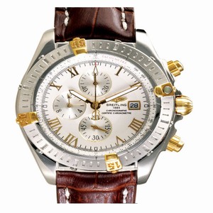 Breitling Windrider Chronomat Evolution B1335653/A572 White Dial Brown Cow Leather Strap Round Watch