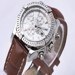 Breitling Windrider Chronomat Evolution Steel 4 Grey Dial Stainless Steel Bezel Automatic Watch