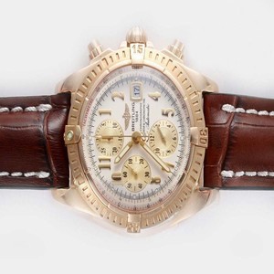 Breitling Windrider Chronomat Evolution Steel 5 Pink Dial Round Watch