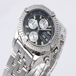 Breitling Windrider Chronomat Evolution Steel Stainless Steel Bezel Stainless Steel Case Mens Watch