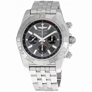 Breitling Windrider Chronomat Grey Dial Stainless Steel Men's Watch AB011012-F546SS
