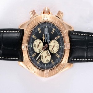 Breitling Windrider Chronomat Steel/Rose Gold 4 18K Gold Case Round Watch