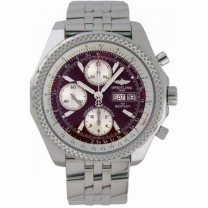 Breitling Bentley GT Chronograph Steel Burgundy Men's Watch A1336212-K506SS